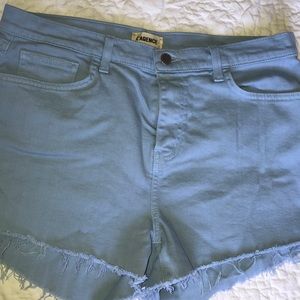 Blue denim shorts